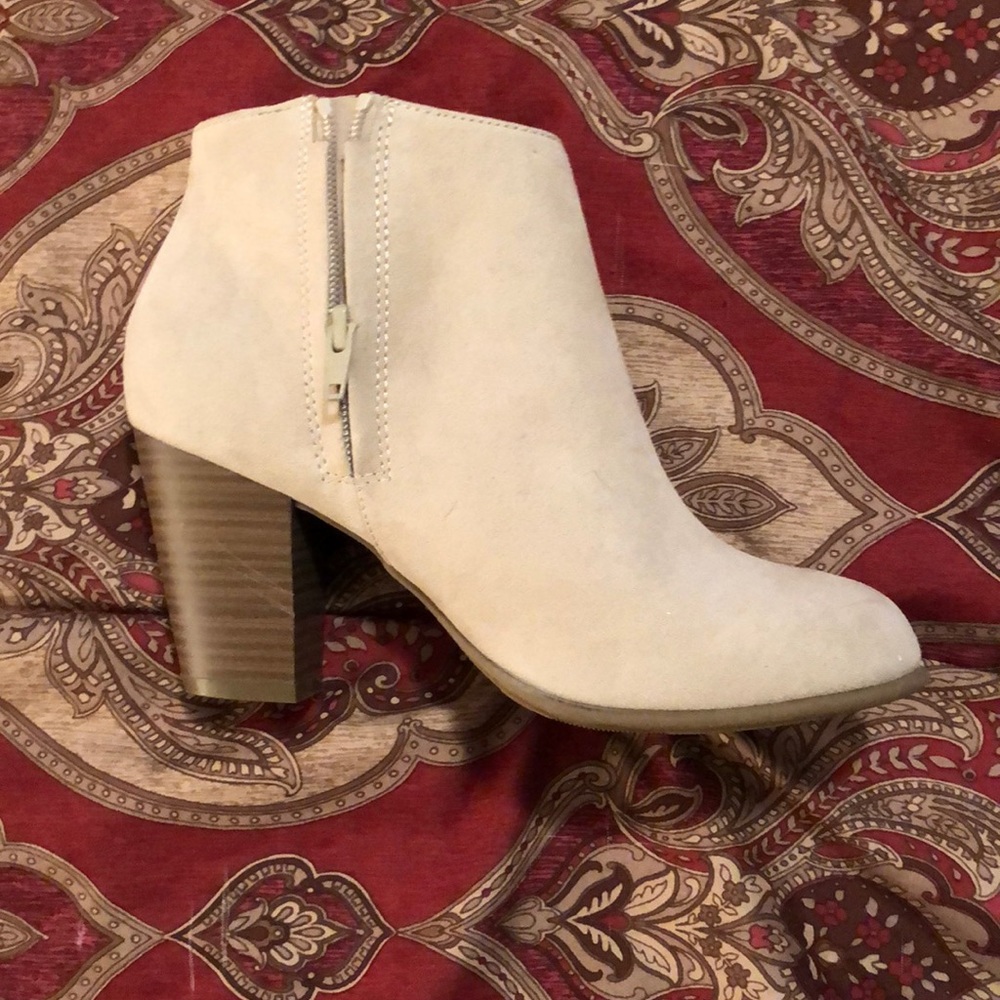 Cream booties